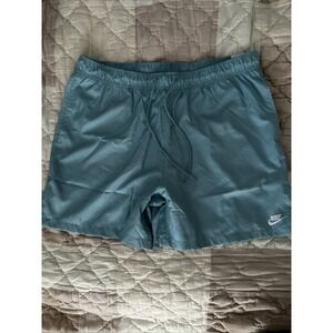 Nike Swim Shorts Mens XL Blue Lined Drawstring Trunks Mesh Athletic FN3307-464